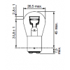 Gloeilampen BAZ15S 21/4W , 21/5W